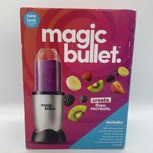 NIB Magic Bullet 11 Piece Personal Blender Silver MBR-1101 Sealed NEW